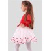 Kız Çocuk Tütü Etek Tüllü Yıldızlı Ekru Soft Giyim (12-14 Yaş)
