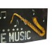 Pano Saksafon Vintage Müzik Temalı Dekoratif Hediyelik
