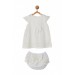 Andywawa Kız Bebek Kurdela Detaylı Elbise Takımı Ac22506