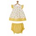 Andywawa Kız Bebek Meyve Motifli Sarı Elbise Takım Ac22733