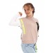 Kız Çocuk Cep Ve Kol Detaylı Kapüşonlu Kısa Sweatshirt