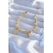 316L Çelik Gold Renk Tiffany Model Kalp Figür Kadın Bileklik - Bj-Bb5735