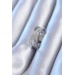 316L Çelik Gümüş Renk Zirkon Taşlı Romen Rakam İşleme Detay Kadın Yüzük - Bj-Byk2763