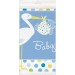 Baby Shower Masa Örtüsü Baby Boy Stork Leylekli Mavi Masa Örtüsü 137X274 Cm