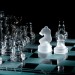 Glass Chess Cam Satranç Takımı (25 Cm X 25 Cm)