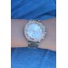 Gümüş Renk Metal Kordon Rose Kasa Zirkon Taşlı Kadın Saat - Bj-Bs3470