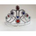 Gümüş Renk Plastik Prenses Tacı Kraliçe Tacı 60 Cm