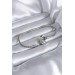 Gümüş Renk Zirkon Taşlı Kalp Model Pirinç Charm Kadın Bileklik - Bj-Bb5526