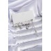 Gümüş Renk Zirkon Taşlı Kelebek Model Pirinç Kadın Küpe Seti - Bj-Bkp7882