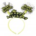 Happy Birthday Püsküllü Neon Sarı Renk Doğum Günü Tacı 22X19 Cm