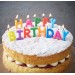 Happy Birthday Yazılabilen Rengarenk Doğum Günü Mumu