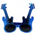 Mavi Renk Rockn Roll Gitar Şekilli Parti Gözlüğü 15X15 Cm