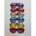 Metalize Panjur Şekilli Parlak Parti Gözlüğü 6 Renk 15X6