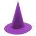 Mor Renk Keçe Cadı Şapkası Yetişkin Çocuk Uyumlu 35X38 Cm