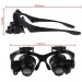 Nikula-Gözlük Modeli 10X 15X 20X 25X Lens,2Led Işıklı,Büyüteç