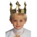Plastik Kral Tacı Altın Renk Çocuk Boy