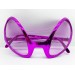 Retro Gözlük - 80 Li 90 Lı Yıllar Parti Gözlüğü Fuşya Renk 8X13 Cm