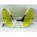 Retro Gözlük - 80 Li 90 Lı Yıllar Parti Gözlüğü Gümüş Renk 8X13 Cm
