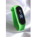 Yeşil Renk Silikon Dijital Dokunmatik Led Saat - Bj-Bs3455