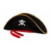 Yetişkin Boy Kadife Jack Sparrow Denizci Korsan Şapkası 50X20 Cm