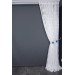 Kdk 1045 Desen Kirik Beyaz Renk Tek Kanat Hazır Dikilmiş Pileli Fon Perde 300*260 Cm