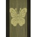 Kelebek  Model Yeşi̇l Renk İp Perde Hazir Düğmeleri̇ Di̇ki̇lmi̇ş İp Perde 300*280 Cm