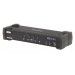 4 Port Usb Dvi Dual Link Kvmp™(Keyboard/Video Monitor/Mouse) Periferi (Çevre Cihazlarla (Usb) Bağlantı Kurabilir) Switch, 3D Desteği