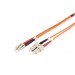 Digitus Lc-Sc Fiber Optik Patch Kablo, 2 Metre, Multimode, Duplex, 50/125