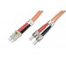 Digitus Lc-St Fiber Optik Patch Kablo, Multimode, Duplex, Om2 50/125, 2 Metre&Lt;Br&Gt; Digitus Fiber Optik Patch Cord, Duplex, Lc To St Mm Om2 50/125 Μ, 2 M
