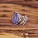 Sarmaşık Model Lapis Lazuli Taşlı El İşi Gümüş Yüzük