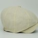 Ingiliz Stili London Yazlık Kasket Keten Bej Şapka