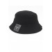 Unisex Düz Siyah Bucket Şapka Kadın Kova Şapka Pamuk Filesiz Kalın Kumaş