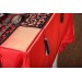 Finezza Asil Kadife Keten Siyah Kırmızı Sofra Takımı 8 Kş.160X230 26 Prç. - 1254