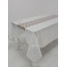 Finezza Elegant Lüx Dantelli Monoray Kumaş Beyaz Masa Örtüsü 170X230 Cm - 1023