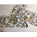 Finezza Garden Baskılı Pamuk Kumaş Krem Çiçek Bantlı Masa Örtüsü 160X230 Cm - 70