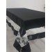 Finezza Gelin Lüx Dantelli Monoray Kumaş Siyah Masa Örtüsü 170X230 Cm - 1032