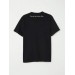 Finezza Geometrik Square Baskılı Pamuk Siyah T-Shirt L Beden - 987