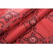 Finezza İncili İpek Saten Kumaş Kırmızı Masa Örtüsü 150*200 Cm - 838