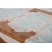 Finezza Nadide Lüx Güpürlü Simli Keten Kumaş Mint Salon Takımı 5 Parça - 1366