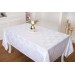 Finezza Viva Jakar Polyester Kumaş Beyaz Masa Örtüsü 160X220 Cm  - 1424