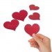 Sevgiliye Hediye Kırmızı Kalp Mesaj Kağıtları