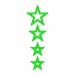 Cg F.yeşil Yıldızlı Çamurluk Üst Sticker