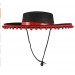 Kırmızı Ponponlu Siyah Renk Çocuk İspanyol Şapkası
