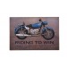 Motorsiklet Temalı Tablo Pano Dekoratif Vintage Ev Ofis Hediyelik