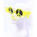 Parti Sarı Renk Groom Yazılı Bıyıklı Esnek Damat Gözlüğü 7X21 Cm