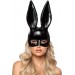 Siyah Renk Ekstra Lüks Uzun Kulaklı Tavşan Maskesi 35X16 Cm