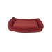 Yıkanabilir Kumaş Konforlu Kedi Köpek Yatağı Kırmızı Large 85X65