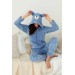 Kışlık Kadın Tulum Pijama - Peluş Kışlık Pijama- Sevgililer Günü