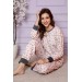 Nisanca İçi Polar Kışlık Kadın Pijama Takımı Şardonlu Pijama