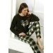 Nisanca Kışlık Anne Kız Pijama Takımı - Kadın Kombin Pijama Takımı- Tek Ürün